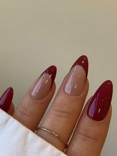 Classy Acrylic, Kutek Disney, Unghie Sfumate, Colorful Nails, Casual Nails, Red Nail, Classy Nails, Funky Nails, Pretty Acrylic Nails