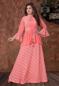 Jacket Style Lehenga, Lehenga For Girls, Frock Fashion, Designer Kurti Patterns, Lehenga Wedding, Long Gown Dress