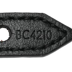 a black piece of leather with the word bc230 on it's side