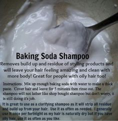 Baking Soda Shampoo, Clarifying Shampoo, Oily Hair, Homemade Beauty Products, Natural Products, Hair Care Tips, Grow Hair, Hair Health