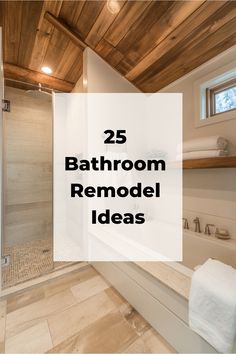 25 Bathroom Remodel Ideas Upgraded Bathroom Ideas, Main Bathroom Remodel Modern, Family Bathroom Remodel, Bathtub Removal Remodel, Craftsman Bathroom Remodel Ideas, Renovating Bathroom Ideas, Remodel Master Bath Ideas, Bathroom Remodel With No Windows, Master Bath Curbless Shower Ideas