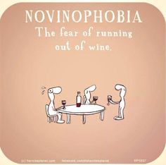 two people sitting at a table with wine glasses in front of them and the caption reads, nonnophobia the fear of running out of wine