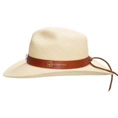 Ocean Western is a Southern-inspired Panama hat made for the long haul. It features a 3 ½” stiffened brim with raised edges and a wire to hold its shape. Handwoven from 100% Toquilla straw and finished with a handcrafted leather hatband, teardrop pinched crown and a sea turtle pin for details. The Ocean Western Panama hat was created with the purpose of donating 5% of each Ocean Western sold to the Sea Turtle Conservancy, the world’s oldest sea turtle research and conservation group that carries Straw Fedora With Short Brim For Ranch, Curved Brim Straw Hat For Ranch, Adjustable Flat Crown Toquilla Straw Hat, Straw Fedora With Flat Brim For Ranch, Brimmed Natural Fedora For Ranch, Natural Brimmed Fedora For Ranch, Classic Natural Hat For Ranch, Wide Brim Leather Hat For Kentucky Derby, Leather Wide Brim Hat For Kentucky Derby