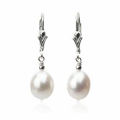 Simple Pearl Dangle Earrings | AAA Teardrop Genuine Cultured Pearls – Bourdage Pearls Luxury White Pearl Drop Teardrop Earrings, Luxury Classic Sterling Silver Teardrop Earrings, Real Pearl Jewellery, Pearl Teardrop Earrings, Real Pearl Earrings, Simple Pearl, Pearl Dangle Earrings, Professional Jewelry, Pearl Earring