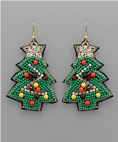 Complete your holiday look with our fun line of Christmas jewelry. Festive Beaded Holiday Jewelry, Holiday Jewelry With Matching Earrings, Winter Holiday Drop Earrings, Holiday Winter Drop Earrings, Winter Party Dangle Jewelry, Green Beaded Earrings For Holidays, Holiday Party Earrings With Ear Wire, New Year Party Dangle Jewelry, New Year's Party Dangle Jewelry