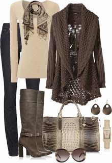 Well, was Santa good to you this year? Did you get all the clothes, and handbags, shoes, and jewelry that you wished for?! Hopefully so. Cozy Day - Palyvore Thi Rocker Girl, Stitch Fix Outfits, Looks Chic, Inspired Outfits, 가을 패션, Polyvore Outfits, Work Outfits, Fall Winter Outfits