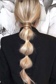 Bubble Hair, Bubble Braid, Braid Ponytail, Hoco Hair Ideas Ponytail, Braids Hair, Hair Braids, Hoco Hair Ideas, Hoco Hair