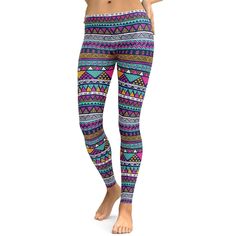 These Colorful Aztec Pattern Leggings are so soft, stretchy and comfortable to wear. Wear these Aztec inspired leggings to any kind of occasion, whether by hitting the gym or just casually wear them any time anywhere. Multicolor High Stretch Gym Leggings, High Stretch Multicolor Leggings For Gym, High Stretch Multicolor Gym Leggings, Trendy Gym Leggings, Multicolor Full-length Casual Activewear, Casual Multicolor Yoga Tights, Multicolor Full Length Casual Activewear, Casual Multicolor Stretch Leggings, Casual Multicolor Workout Pants