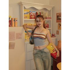 Brand: other/otherSize: S M L XLPattern: StripesStyle: StreetColor classification: apricot blue red blackSKU: BZ23X2452-1BNYear Season: Summer 2023Length: ShortClothing fit: slim fitStyle: halter neckMaterial composition: polyamide (nylon) 25% polyester 25% other 50% Bandeau Crop Top, Cropped Top, Season Summer, Short Outfits, Apricot, Workout Clothes, Fitness Fashion, Tights, Black And Red