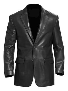 Black Black Leather Blazer, Winter Trench Coat, Stylish Blazer, Distressed Jacket, Riders Jacket, Aviator Jackets, Leather Jacket Black, Leather Blazer, Blazers For Men