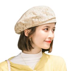 PRICES MAY VARY. MATERIAL - The french beret hat for women is made of Lace, what makes it soft, lightweight and textured. With cotton lining which won't make you sweat. ONE SIZE - One size fits most, suit for head circumference 21.26"-22.83" (54cm-58cm). The vintage beret built-in adjustable sweatband. Vintage & Classic Style Beret - The elegant lace beanie hat, five colors options, match any of your outfits, such as evening dress, t-shirt, sweater, jeans, boots, etc. Perfect for tea dance theme Lace Beret, Tea Dance, Vintage Beret, Style Beret, Dance Theme, French Beret Hat, Leather Beret, Knit Beret, French Beret