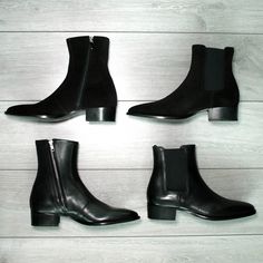 Chelsea Leather Boots, High Heel Shoes For Men, Men’s Dress Boots, Chelsea Heel Boots Outfit, Male Shoes, Mens High Heel Boots, Mens Heeled Boots, Heels Boots Outfit, Italian Boots