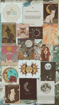 #sun #moon #aesthetic #cats #folklore #fairy #canva #picsart #collage #wallpaper Sun And Moon Wallpaper Aesthetic, Witchy Wallpaper Aesthetic, Moon Lockscreen, Wallpaper P, Cats Photos, Witchy Wallpaper, Trippy Wallpaper, Hippie Wallpaper