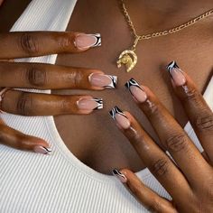 Short Nail Ideas, French Tip Nail Art, French Designs, French Manicures, French Tip Nail Designs, Drip Nails, Work Nails