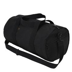 Rothco’s Canvas Shoulder Duffle Bag is the ultimate travel bag! Measuring 19” X 9”, the canvas duffle bag can be used as a medical supply bag, tool bag, gym bag, or a travel bag, and is perfectly sized to fit into an overhead bin on an airplane. Constructed with unwashed heavyweight cotton canvas material, the weekend bag is designed to withstand the weight of your gear. One end of the bag features a grab handle, while the other end contains a zipper pocket (6” X 9 ½”) for storing smaller essent Small Gym Bag, Survival Clothing, Black Duffle Bag, Small Duffle Bag, On An Airplane, Canvas Duffle Bag, Multifunction Bag, Duffle Bag Travel, Gear Bag