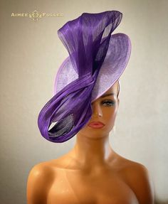 Aimee Fuller Kentucky Derby Hat Heather Lavender Fascinator - Etsy Zambia Elegant Lavender Headpiece For Kentucky Derby, Purple Mini Hats With Short Brim For Races, Lavender Headpiece For Kentucky Derby Evening, Lavender Mini Hats For Kentucky Derby Formal, Lavender Mini Hat For Royal Ascot Formal Event, Purple Short Brim Hat For Kentucky Derby, Lavender Fascinator For Kentucky Derby Evening, Purple Wide Brim Mini Hat For Royal Ascot, Adjustable Purple Top Hat For Kentucky Derby