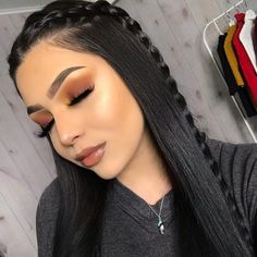 Makeup Cantik, Fishtail Braid, Penteado Cabelo Curto, Grunge Hair, Loose Hairstyles, Gorgeous Makeup, Cute Makeup, Makeup Trends, Baby Hairstyles