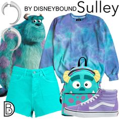 Sully Disneybound Men, Boo Monsters Inc Disneybound, Disney Bounding Monsters Inc, Disney Bound Monsters Inc, Sulley Monster Inc, Sulley Disneybound, Pixar Outfit Ideas, Sully Disneybound