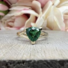 Sleek sellouts! 🤓. Order Emerald Triangle Ring 14k Yellow Gold, Trillion Cut Emerald Engagement Ring For Ladies, Unique Triangle Ring, Triangle Stacking Ring, #5843 at $365.00 #EmeraldGreen #EngagementRing #TriangleRing #14kYellowGold #MayBirthstone #StackingRing #ForLadies #TriangleRings #UniqueRing #TrillionCut Luxury Trillion Cut Emerald Ring Gift, Classic Trillion Cut Emerald Ring For Formal Occasions, Classic Formal Trillion Cut Emerald Ring, Formal Trillion Cut Emerald Ring, Trillion Cut Emerald Ring For Formal Occasions, Classic Green Heart Cut Rings, Heart-cut Emerald Ring For Formal Occasions, Formal Trillion-cut Emerald Jewelry, Classic Emerald Trillion Cut Ring