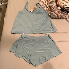 Never Worn No Tags To Small More Like A 6-8 Not An 8-10 Blue Stretch Summer Sleepwear, Blue Stretch Sleepwear For Summer, Sleep Set, Women's Intimates, Pajamas, Sleep, Color Blue, Tags, Fast Delivery