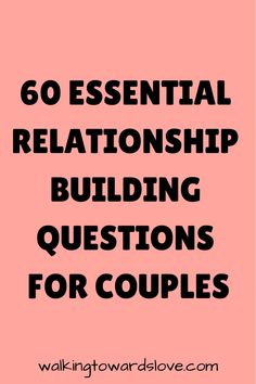 Building a strong, resilient relationship requires understanding, trust, and continuous growth. ’60 Essential Relationship Building Questions for Couples’ is crafted to help you and your partner dive deeper into discussions that matter. These questions cover a range of topics designed to enhance intimacy, foster mutual respect, and strengthen your bond. Whether you’re just beginning your Relationship Topics Ideas, Questions For Relationship Growth, Relationship Deepening Questions, Trust Questions Relationships, Questions For New Relationships, Beginning Relationship Questions, Good Relationship Questions, Relationship Review Questions, Questions To Build Relationships