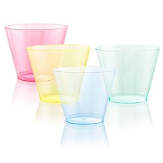 PRICES MAY VARY. EXCELLENT QUALITY: Disposable colorful plastic cups are safe for you and your guests! These 9 oz hard color plastic cups are made of 100% food grade plastic. The pink plastic cups have dependable strength to ensure that they are not easily scratched or broken. SUITABLE SCENARIO: These 200PCS colorful cups are the best choice for you to enjoy cocktails, wines, the perfect pairing of milk, drinks, the perfect choice for white wine, beer, juice, the perfect choice for a variety of Floral Graduation Party, Thanksgiving Plates, Yellow Cups, Plastic Silverware, Green Cups, Blue Cups, Pink Cups, Fruit Cups, Fiesta Baby Shower