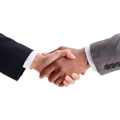 two men shaking hands with each other