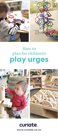 children's play urges with the title how to plan for children's play surges