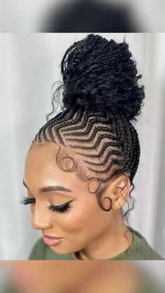 Cornrows Braids For Black Women, African Hair Braiding Styles, Box Braids Hairstyles For Black Women, Braided Ponytail Hairstyles, Box Braids Styling