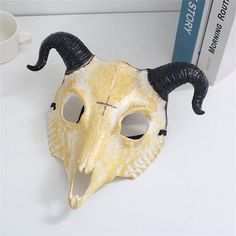 The Halloween Shop up to 25% off- Halloween Decorations Clearance, Skull Mask Injection Hot Party Mask Supplies Ghost Festival Cosplay Halloween Masks Ambient Face House, E4Multi-Color Skull Mask Injection HOT Party Mask Supplies Ghost Festival Cosplay Halloween Masks Ambient Face House Features: Advanced Half Mask Quality: This mask is made of material, breathable, , odorless, and comfortable. enjoy to one's heart's content Prajna Game Character Costume Design: Our mask design features a whole Horned Mask, Diy Masquerade Mask, Evil Mask, Masquerade Mask Costume, Goat Mask, Halloween Skeleton Decorations, Goat Head, Halloween Ball, Halloween Party Props