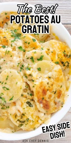 the best potato au gratin recipe with easy side dish