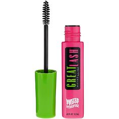 Maybelline - Great Lash Waterproof Mascara in Very Black #ultabeauty Mascara Tricks, Maybelline Great Lash, Hypoallergenic Mascara, Best Waterproof Mascara, Mascara Maybelline, Maquillage On Fleek, Maybelline Mascara, Drugstore Mascara, Great Lash