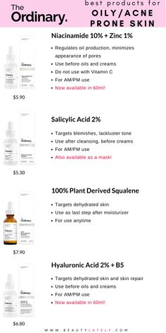 Get the best results for your oily skin with Amazon's best valued skincare products Thr Ordinary Skin Care, Ordinary Skincare Routine Oily Skin, Oily Acne Skin Care Routine, The Ordinary And Cerave Skincare Routine, Ordinary Acne Routine, Clear Skin Tips For Oily Skin, Skin Care Oily Skin Skincare Routine, Best Skin Care Routine For Oily Skin, Skin Care For Oily Acne Prone Skin