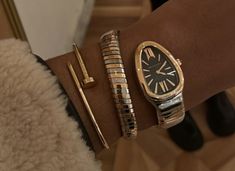 Bulgari Watches Women, Bulgari Aesthetic, Bvlgari Serpenti Watch, Bulgari Serpenti Watch, Serpenti Watch, Bulgari Watch, Bulgari Serpenti, Watch And Jewelry, Bvlgari Serpenti