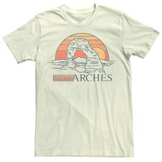 Keep it cool with this Men's Arches Rock Desert Sunset Graphic Tee. Keep it cool with this Men's Arches Rock Desert Sunset Graphic Tee. FEATURES Crewneck Short sleeveFABRIC & CARE Cotton Machine wash Imported Size: XS. Color: Natural. Gender: male. Age Group: adult. Sunset Graphic, Keep It Cool, Desert Sunset, Men's Graphic T Shirt, This Man, Mens Tees, For Life, Fabric Care, Casual Style