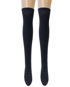 Keep warm while looking fashionable with these trendy boot socks. The boot socks feature a classic cable knit pattern that will go great with anything. These socks can be worn in a number of ways with countless styles. Wear them with shorts, skirts, dresses and more. Have them pulled up and peeking out of knee-high boots, or scrunched down over mid-calf boots and booties. Made with a soft cotton blend, these boot socks are super comfy and will keep the chills away. Washing instructions: hand was Casual Mid-calf Stockings For Winter, Casual Mid-calf Winter Stockings, Casual Cable Knit Knee-high Socks, Comfortable Fitted Cable Knit Socks, Winter Stocking Stuffer Socks, Knee-high Cable Knit Winter Socks, Casual Fitted Cable Knit Knee-high Socks, Casual Stretch Cable Knit Knee-high Socks, Fitted Mid-calf Stockings For Fall