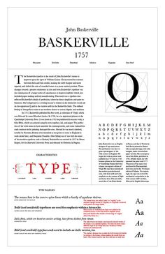 a page from the font and type guide for an article