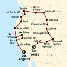 the route map for las vegas to los angeles