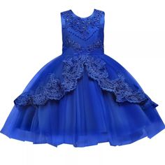 Royal Blue Lace Flower Girl Party Dress Gown 3-4 Rain Tip Top Kids Hi-Low High-Low Flower Girl Dress Gown Girl's Pageant Dress Gown Gorgeous Lace Bow Full Skirt. With Train Gorgeous For A Baptism, Christening, Pageant, Jr Junior Bridesmaid, Wedding, Flower Girl, Easter, Recital, Birthday Party, Photo Shoot, Dance E.T.C Why Pay Top $ For Sugar, Tiffany, Ritzee, Little Rosie, Joyfolie, Dollcake,Chasing Fireflies? Retail $118+ Tax Check Out My Other Girl's Gowns! Save Big Here! All Sales Final Royal Blue Flower Girl Dress, Blue Lace Flower, Blue Lace Wedding Dress, Kids Flower Girl Dresses, Kids Formal Dresses, Girl Party Dress, Royal Blue Flowers, Girls Birthday Party Dress, Green Formal Dresses