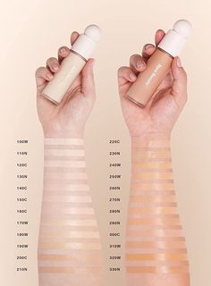 Rare Beauty Foundation, Foundation Swatches