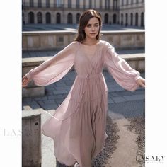 Lasaky - Fashion-Forward Long Maxi Dress with Matching Jacket Suit And Skirt, Magic Clothes, Wrap Front Dress, Long Sleeves Coats, Long Maxi, Types Of Skirts, Long Maxi Dress, A Line Skirt, Types Of Collars