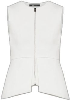 Fitted Sleeveless Vest For Evening, White Fitted Chic Tank Top, Elegant Fitted Sleeveless Tank Top, Fitted Sleeveless Formal Top, Fitted Sleeveless Top For Formal Occasions, Chic Fitted Sleeveless Vest, Chic Fitted Evening Vest, Elegant Sleeveless Tops For Cocktail, White Fitted Tank Top For Evening