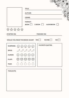 a printable worksheet for reading the book, which includes flowers and leaves