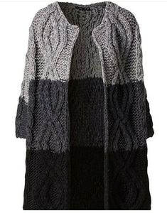 a women's cardigan sweater in black and white