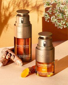 Clarins Double Serum, Discount Design, Routine Skincare, Luxury Cosmetics, Glow Skin, Beauty Gadgets, Beauty Cream, Glowy Skin, Hydrating Cream