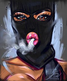 A Black, Lips, Mask, Pink, Black