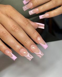 Tip Nails Ideas, French Tip Nails Ideas, Tapered Square Nails, Nail Design Inspiration, Short Square Acrylic Nails, Tip Nails