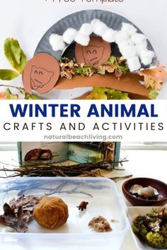 the winter animal crafts and activities are great for kids to do with their own hands