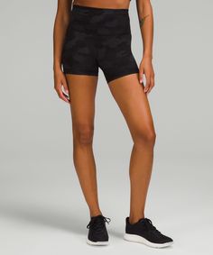 Wunder Train High-Rise Short 4" | Women's Shorts | lululemon Lululemon Fitted Activewear With Built-in Shorts, Casual Black Lululemon Activewear, Lululemon Black Stretch Activewear, Casual Lululemon Activewear For Workout, Casual Stretch Activewear By Lululemon, Casual Lululemon Stretch Activewear, Lululemon Casual Stretch Activewear, Lululemon Black Yoga Activewear, Lululemon Activewear With Built-in Shorts For Light Exercise