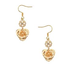 PRICES MAY VARY. UNIQUE & ELEGANT: This golden-dipped rose dangle earrings is a unique and elegant gift that combines the natural beauty of a real rose with the luxury of 24K gold. ONE-OF-A-KIND: Each rose earrings is hand-dipped, ensuring that each piece is one of a kind and carries a sense of exclusivity. LASTING SYMBOL: A gold-dipped rose earrings gift can be a lasting symbol of love and appreciation, making it a thoughtful gift for special occasions, Such as Anniversaries Valentine's Mother' Gold Dipped Rose, Best Gift For Women, Ivory Earrings, Real Rose, Sister Friends, Cool Gifts For Women, Red Earrings, Gold Dipped, Rose Earrings